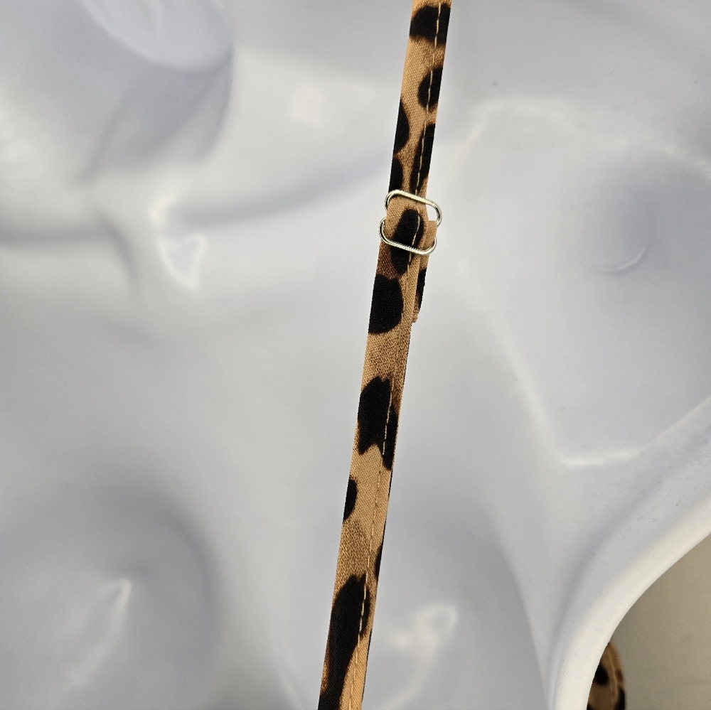 Leopard Print Spaghetti Strap Dress - Picture 4 of 5
